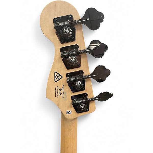 Used Squier Contemporary Active Jazz Bass Flat Black Electric Bass Guitar