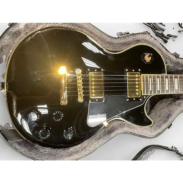 Used Epiphone Les Paul Custom Pro BLACK Solid Body Electric Guitar