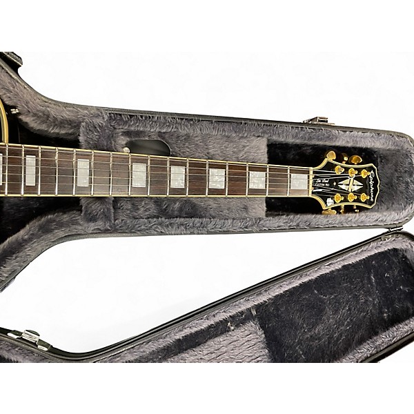 Used Epiphone Les Paul Custom Pro BLACK Solid Body Electric Guitar