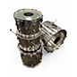 Vintage 1980s Ludwig 4 Piece Classic Chrome Stainless Drum Kit