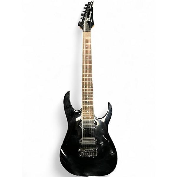 Used Ibanez RG7321 7 String Black Solid Body Electric Guitar