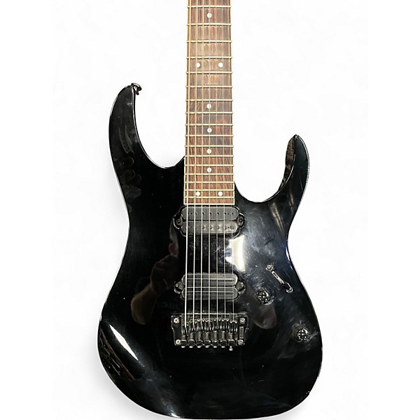 Used Ibanez RG7321 7 String Black Solid Body Electric Guitar