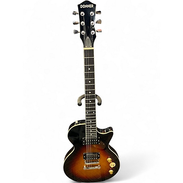 Used Donner LES PAUL Sunburst Solid Body Electric Guitar