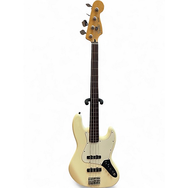 Used Fender Standard Jazz Bass Olympic White Electric Bass Guitar