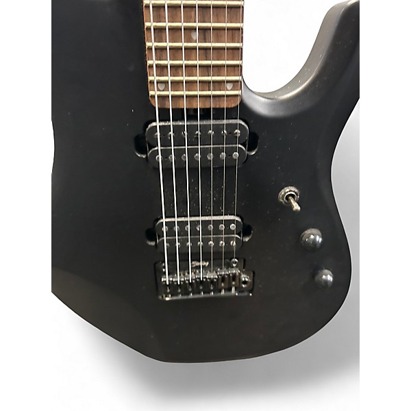 Used Sterling by Music Man John Petrucci JP157 7 String Stealth Black Solid Body Electric Guitar