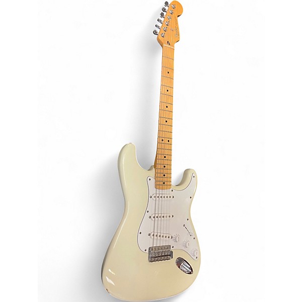 Used Fender Player Stratocaster Vintage White Solid Body Electric Guitar