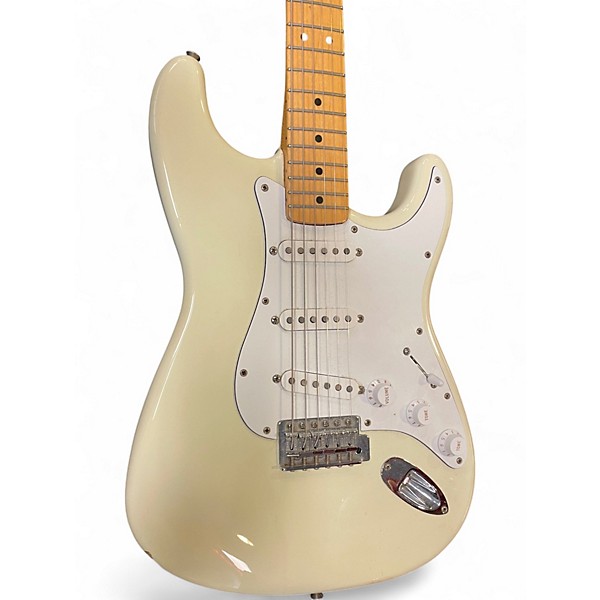 Used Fender Player Stratocaster Vintage White Solid Body Electric Guitar