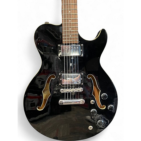 Used Greg Bennett Design by Samick Royale RL-1 Black Hollow Body Electric Guitar