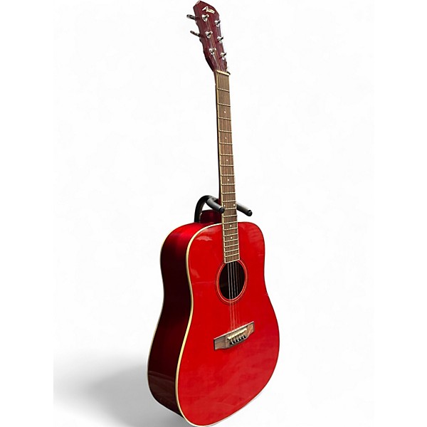 Used Austin AA25-D Wine Red Acoustic Guitar