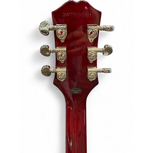 Used Epiphone Les Paul Custom Widow Red Burst Solid Body Electric Guitar