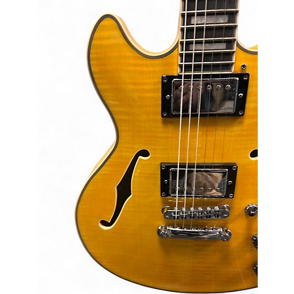 Used D'Angelico PREMIER MINI DC Vintage Blonde Hollow Body Electric Guitar