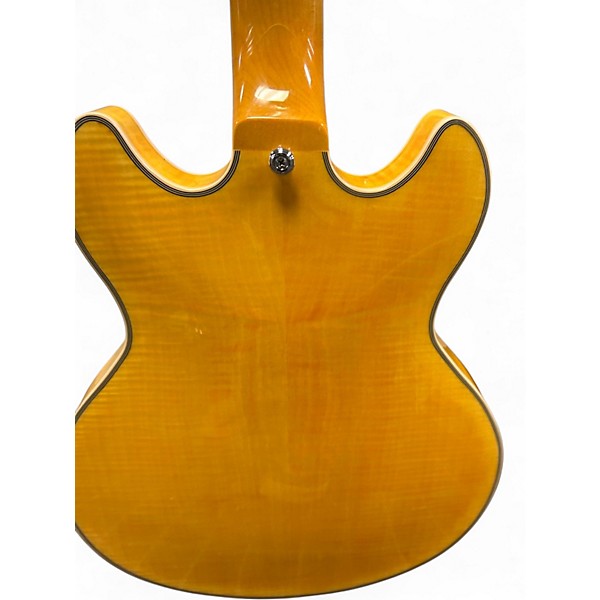 Used D'Angelico PREMIER MINI DC Vintage Blonde Hollow Body Electric Guitar