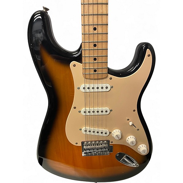 Used Squier Affinity Stratocaster 2 Color Sunburst Solid Body Electric Guitar