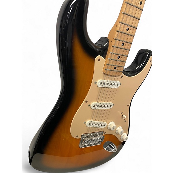 Used Squier Affinity Stratocaster 2 Color Sunburst Solid Body Electric Guitar