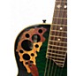 Used Ovation CS247 Green Acoustic Electric Guitar