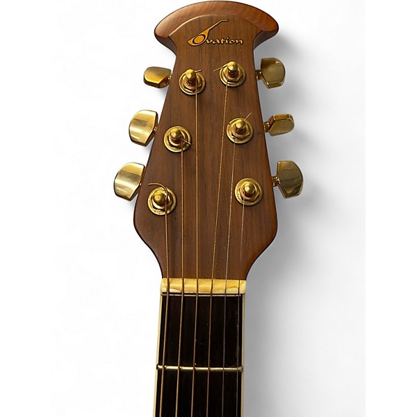 Used Ovation CS247 Green Acoustic Electric Guitar
