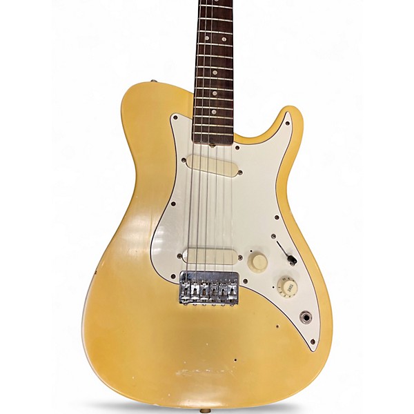 Vintage 1980s Fender Bullet Deluxe Cream Solid Body Electric Guitar
