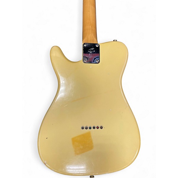 Vintage 1980s Fender Bullet Deluxe Cream Solid Body Electric Guitar