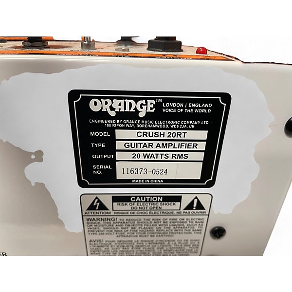 Used Orange Amplifiers Crush 20rt 20W 1x8 Guitar Combo Amp