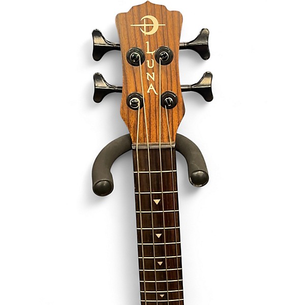 Used Luna Uke Bass Tatoo Natural Ukulele