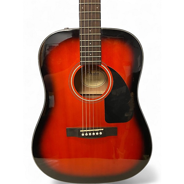Used Fender CD60 Dreadnought 2 Color Sunburst Acoustic Guitar