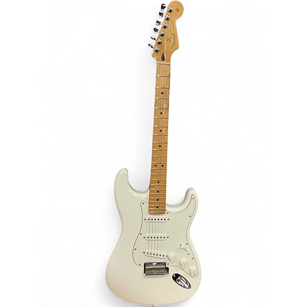 Used Fender Player Stratocaster Olympic White Solid Body Electric Guitar