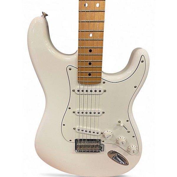 Used Fender Player Stratocaster Olympic White Solid Body Electric Guitar