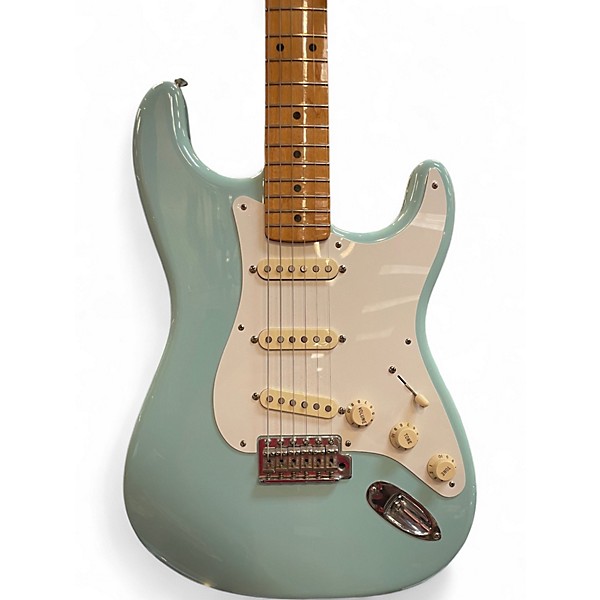 Used Fender Classic Series '50s Stratocaster Daphne Blue Solid Body Electric Guitar