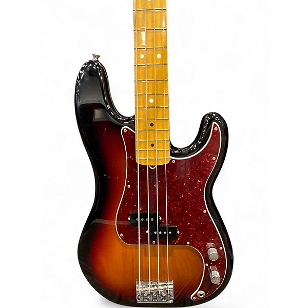 Used Fender American Professional II Precision Bass 2 Color Sunburst Electric Bass Guitar