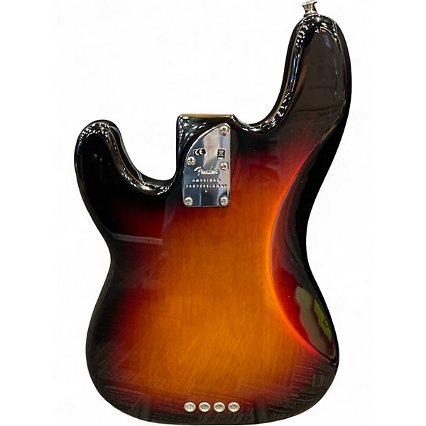 Used Fender American Professional II Precision Bass 2 Color Sunburst Electric Bass Guitar