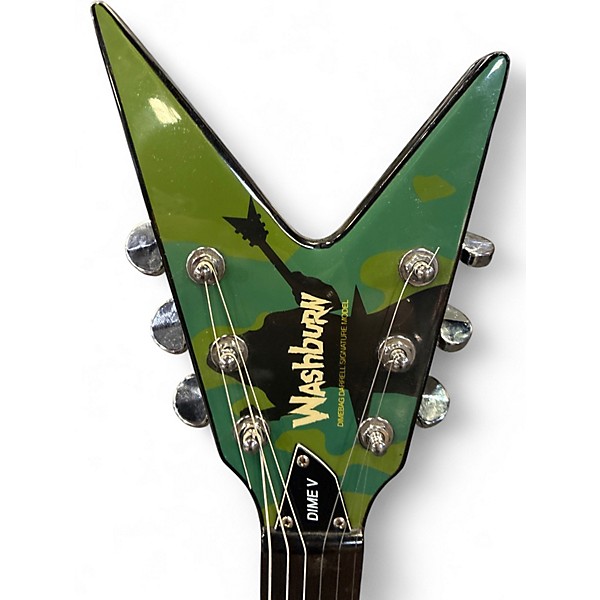 Used Washburn DIME V Camo Solid Body Electric Guitar