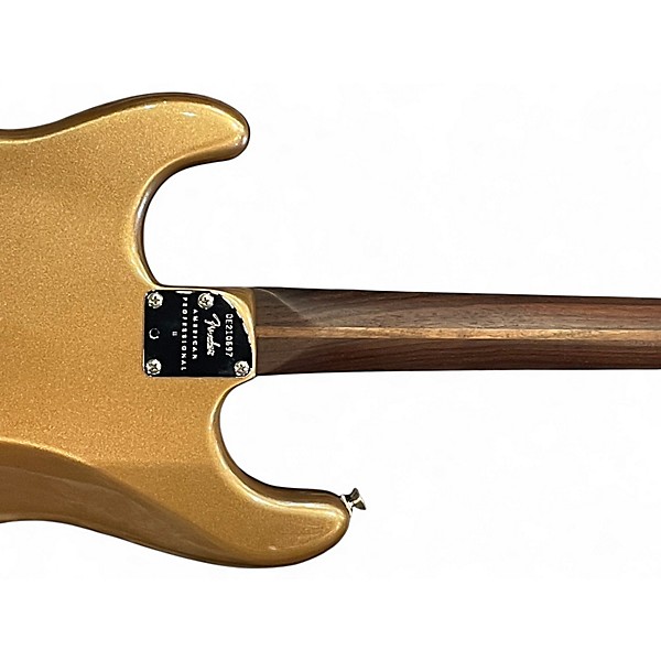 Used 2021 Fender Fender Limited American Professional II Stratocaster® Firemist Gold, Full Rosewood Neck Firemist Gold Sol...
