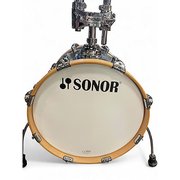 Used SONOR 4 Piece AQX Jungle Blue Ocean Sparkle Drum Kit