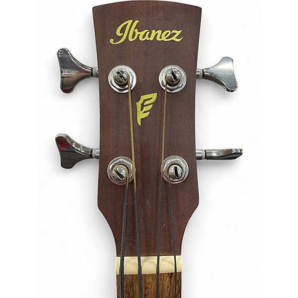 Used Ibanez PCBE12 NATURAL Acoustic Bass Guitar
