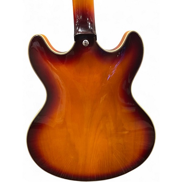 Used D'Angelico PREMIER SERIES DC BOARDWALK Sunburst Hollow Body Electric Guitar