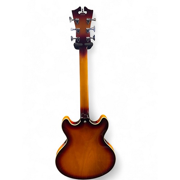 Used D'Angelico PREMIER SERIES DC BOARDWALK Sunburst Hollow Body Electric Guitar