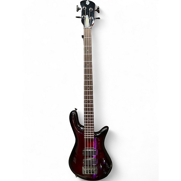 Used Spector REBOP 4 Crimson Red Burst Electric Bass Guitar