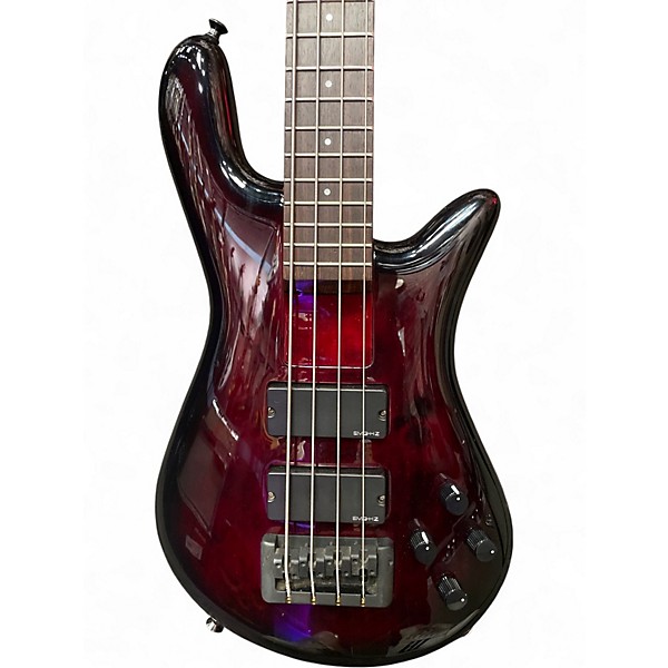 Used Spector REBOP 4 Crimson Red Burst Electric Bass Guitar