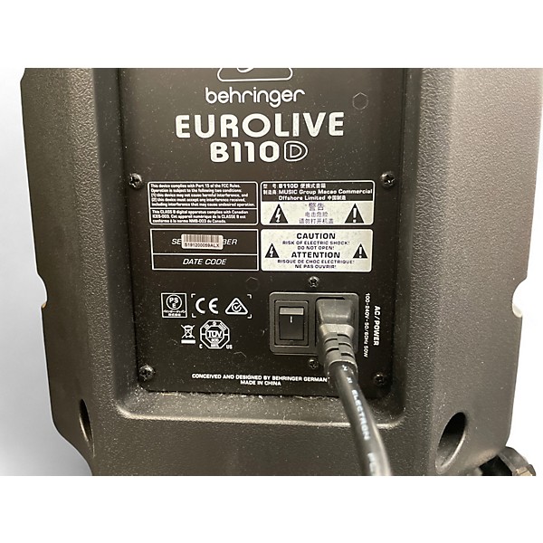 Used Behringer EUROLIVE B110D PAIR Powered Speaker