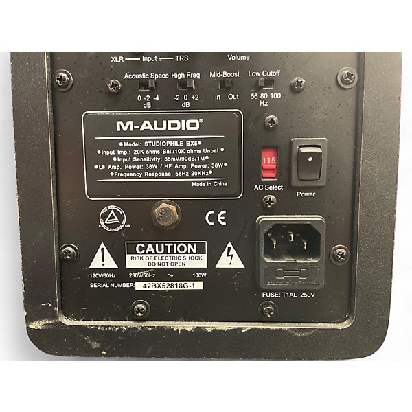 Used M-Audio STUDIOPHILE BX5 Powered Monitor