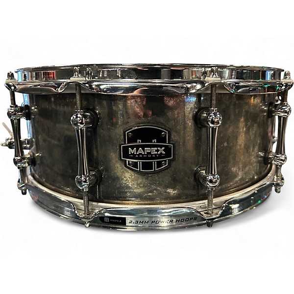 Used Mapex 14in ARMORY TOMAHAWK STEEL Silver Drum