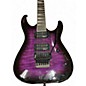 Used Jackson JS32Q Transparent Purple Burst Solid Body Electric Guitar