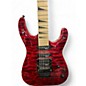 Used Jackson JS34Q Dinky Trans Red Solid Body Electric Guitar