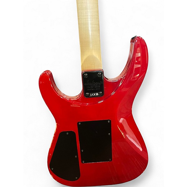 Used Jackson JS34Q Dinky Trans Red Solid Body Electric Guitar