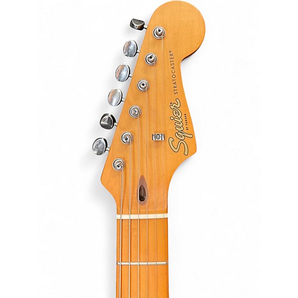 Used 2023 Squier 40th Anniversary Stratocaster Vintage Edition Satin Sonic Blue Solid Body Electric Guitar
