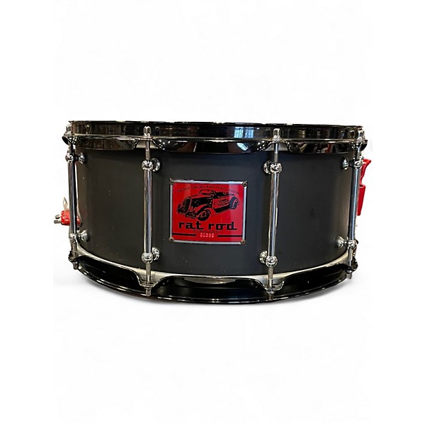 Used PDP by DW 14X6.5 Rat Rod Maple Snare Drum Gunmetal Gray Drum