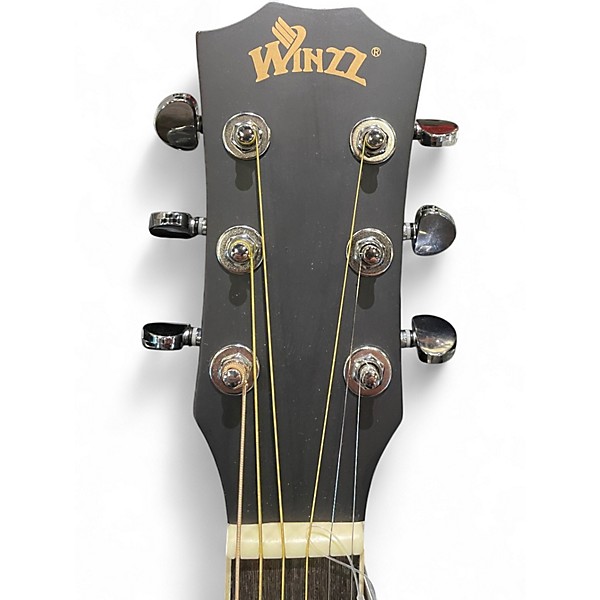 Used Winzz AF168C Natural Acoustic Guitar