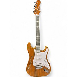 Used Cozart S-Style Thinline Natural Hollow Body Electric Guitar