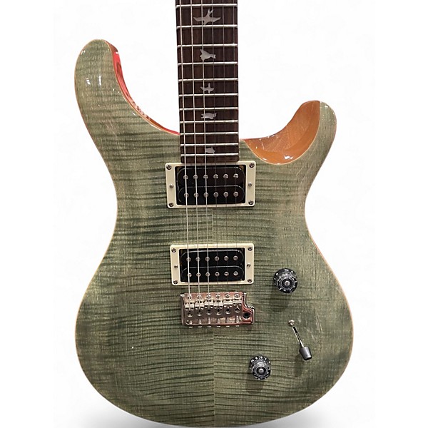Used PRS CU44TG Custom SE 24 Trampas Green Solid Body Electric Guitar
