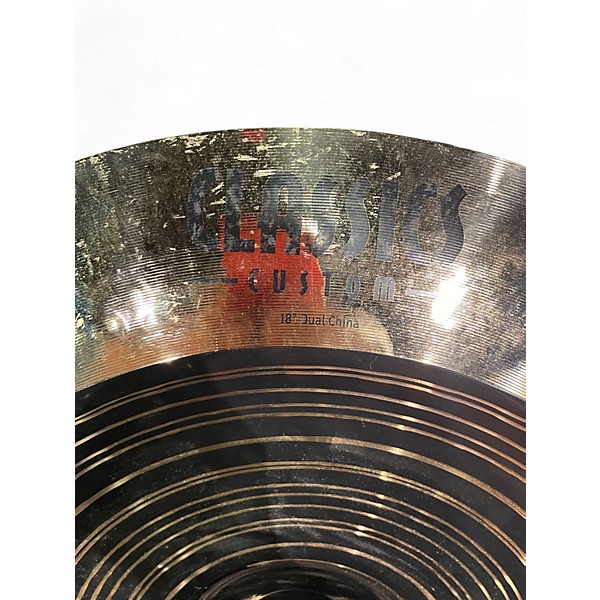 Used MEINL 18in CLASSICS CUSTOM 18" DUAL CHINA Cymbal